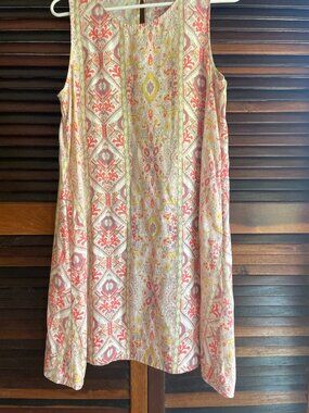 Linen swing dress